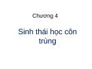 Bài giảng Sinh thái học côn trùng Chương 4: Tổng quan kiến thức