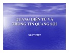 Bài giảng Quang điện tử và thông tin quang sợi [Mới nhất]