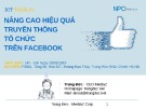 Bài giảng nâng cao hiệu quả truyền thông, tổ chức trên Fac