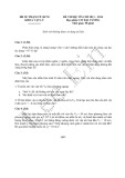 Đề thi Cơ đại cương hệ tín chỉ: Tuyển tập năm học 2013-2014