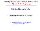 Bài giảng Giải tích hàm nhiều biến Chương 1: TS. Đặng Văn Vinh
