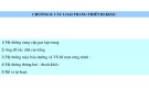 Bài giảng Trang thiết bị kỹ thuật công trình - Chương 8: Các loại trang thiết bị khác