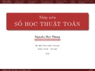 Bài giảng Nhập môn Số học thuật toán Nguyễn Đạt Thông: Chương 1, 2 (Mới nhất)