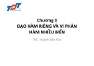 Bài giảng Toán cho tin học Chương 2: ThS. Huỳnh Văn Kha