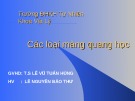 Các loại màng quang học: Bài thuyết trình của Lê Nguyễn Bảo Thư