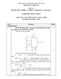 Đáp án đề thi tốt nghiệp cao đẳng nghề Điện tử dân dụng (2009-2012): Lý thuyết chuyên môn nghề, mã đề ĐA ĐTDD-LT07