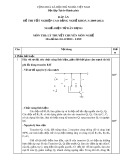 Đáp án đề thi tốt nghiệp cao đẳng nghề Điện tử dân dụng (2009-2012): Lý thuyết chuyên môn nghề, mã đề ĐA ĐTDD-LT09