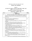 Đáp án đề thi tốt nghiệp cao đẳng nghề Lắp đặt thiết bị cơ khí (2009-2012) - Lý thuyết chuyên môn nghề, Mã đề ĐA-LĐTBCK-LT05