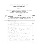 Đáp án đề thi tốt nghiệp cao đẳng nghề lắp đặt thiết bị cơ khí (2009-2012) - Lý thuyết chuyên môn nghề, Mã đề thi: ĐA-LĐTBCK-LT09
