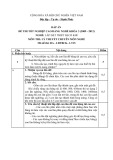 Đáp án đề thi tốt nghiệp cao đẳng nghề Lắp đặt thiết bị cơ khí (2009-2012) - Lý thuyết chuyên môn nghề - Mã đề thi: ĐA-LĐTBCK-LT15