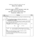 Đáp án đề thi tốt nghiệp cao đẳng nghề Lắp đặt thiết bị cơ khí (2009-2012) - Lý thuyết chuyên môn nghề, Mã đề ĐA-LĐTBCK-LT16