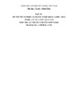 Đáp án đề thi tốt nghiệp cao đẳng nghề Lắp đặt thiết bị cơ khí (2009-2012): Lý thuyết chuyên môn nghề, Mã đề ĐA-LĐTBCK-LT41