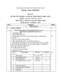Đáp án đề thi tốt nghiệp cao đẳng nghề Lắp đặt thiết bị cơ khí (2009-2012) - Lý thuyết chuyên môn nghề, Mã đề thi: ĐA-LĐTBCK-LT42