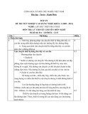 Đáp án đề thi tốt nghiệp Cao đẳng nghề Lắp đặt thiết bị cơ khí (2009-2012) - Lý thuyết chuyên môn nghề - Mã đề thi: ĐA-LĐTBCK-LT47