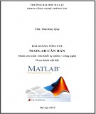 Bài giảng Matlab căn bản (Phần 2): Tóm tắt cho sinh viên khối tự nhiên - công nghệ