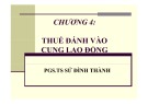 Bài giảng Phân tích chính sách thuế Chương 4: PGS.TS. Sử Đình Thành