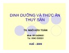Bài giảng Dinh dưỡng và thức ăn thủy sản: Chương 1 - TS. Ngô Hữu Toàn