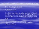Bài giảng Kinh tế học vĩ mô: Lý thuyết hành vi người tiêu dùng (Chương 4)