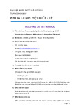 Đề cương chi tiết môn học Phương pháp Nghiên cứu khoa học trong Quan hệ quốc tế