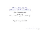 Bài giảng Mô hình khác biệt kép Lê Việt Phú: Tổng quan và ứng dụng