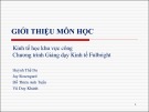 Bài giảng Kinh tế học khu vực công: Giới thiệu môn học