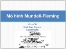 Bài giảng Mô hình Mundell-Fleming Châu Văn Thành