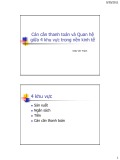 Bài giảng Cán cân thanh toán và quan hệ giữa 4 khu vực trong nền kinh tế (2011) của Châu Văn Thành
