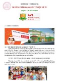 Dự án đầu tư xây dựng Trường Mầm non quốc tế Việt Mỹ Úc [Thông tin chi tiết]