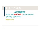 Bài giảng Newcastle disease neo avinew Vietnamese
