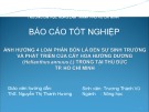 Báo cáo tốt nghiệp: Ảnh hưởng của 4 loại phân bón lá đến sự sinh trưởng và phát triển của cây hoa hướng dương (Helianthus annuus L.) trồng tại Thủ Đức – TP.HCM