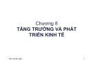 Bài giảng tăng trưởng và phát triển kinh tế chương 8: Trần Thị Minh Ngọc