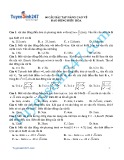Bài tập dao động điều hòa nâng cao: Tuyển chọn 60 câu (có đáp án)