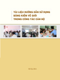 Hướng dẫn sử dụng Bảng kiểm về giới trong công tác cán bộ (Tài liệu chi tiết)