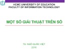 Giải thuật trên số: Bài giảng Giải thuật nâng cao của TS. Ngô Quốc Việt