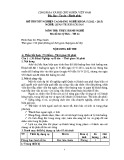 Đề thi tốt nghiệp cao đẳng nghề khóa 5 (2012-2015) - Nghề: Quản trị khách sạn - Môn thi: Thực hành nghề - Mã đề thi: QTKS-TH42