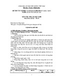 Đề thi tốt nghiệp cao đẳng nghề khóa 5 (2012-2015)  - Nghề: Quản trị khách sạn - Môn thi: Thực hành nghề - Mã đề thi: QTKS-TH15