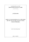 Luận văn Thạc sĩ: Nghiên cứu áp dụng ISO 14001 tại công ty Hóa dầu Petrolimex