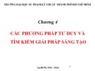 Bài giảng Tư duy hệ thống Chương 4: PGS.TS. Dương Thị Kim Oanh