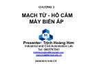 Bài giảng Biến đổi năng lượng điện cơ Chương 3: Trịnh Hoàng Hơn (tóm tắt)