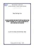 Luận văn Thạc sĩ Giáo dục học: Vận dụng đa phương tiện trong hoạt động dạy học chương