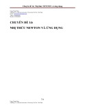 Nhị thức Newton và ứng dụng: Chuyên đề 14 (chi tiết, nâng cao)