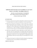 Hệ thống chuẩn mực kế toán Việt Nam số 22: Trình bày bổ sung báo cáo tài chính của các ngân hàng và tổ chức tài chính tương tự