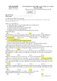 Đề thi thử Trung học phổ thông Quốc gia môn Hóa học năm 2016 (Mã đề 016)