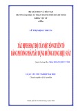 Luận văn tốt nghiệp Vật lý: Xác định tọa độ của một số nguyên tố bằng phương pháp xây dựng đường cong hiệu suất