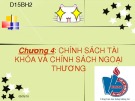 Chính sách tài khóa và chính sách ngoại thương: Bài thuyết trình Chương 4
