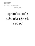 Hệ thống hóa các dạng bài tập về Vectơ