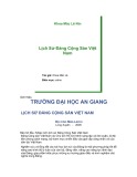 Lịch Sử Đảng Cộng Sản Việt Nam: Tài Liệu Chuẩn Từ ĐH An Giang