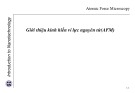 Bài giảng kính hiển vi lực nguyên tử (AFM): Giới thiệu chi tiết