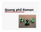Bài giảng quang phổ Raman