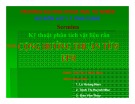 Bài thuyết trình Kỹ thuật phân tích vật liệu rắn: Cộng hưởng thuận từ Ø EPR